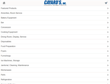 Tablet Screenshot of cayards.com
